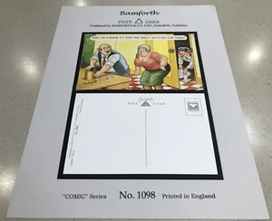 Bamforth Comic Postkarte 1098 Natürlich ist es steif, wir "haben es jahrelang nicht" hinzugefügt! - Bild 1 von 4