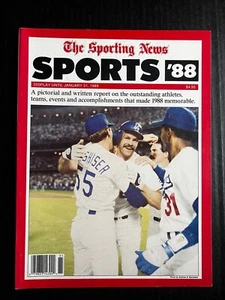 THE SPORTING NEWS 1988 MLB Dodgers Michael Jordan Bulls Hersey Hawkins Sixers - Picture 1 of 3