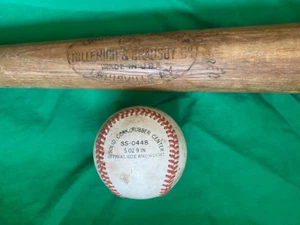 BATE DE BÉISBOL SPALDING BALÓN LOUISVILLE SLUGGER JOHN MAYBERRY JR HILLERICH BRADSBY - Imagen 1 de 11
