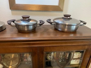 VTG SET OF PRESTO PRIDE STAINLESS STEEL COOKING PANS - Picture 1 of 11