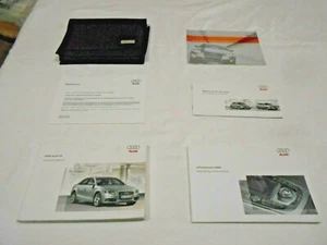2009 AUDI A4 OWNER MANUAL 4/PC.SET & BLACK AUDI FACTORY CASE. OEM. - Picture 1 of 5