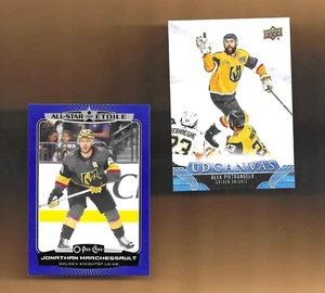 BEIDES! KAPITÄNE KONVOLUT! VEGAS GOLDEN KNIGHTS! MARCHESSAULT BLUE/PIETRANGELO CANVAS - Bild 1 von 2