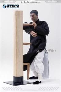 ¡STOCK DE EE. UU.! 1:6 Ip Man Wing Chun Madera Falsificación Metal Base Figura Pila de Ataque Kung Fu - Imagen 1 de 7