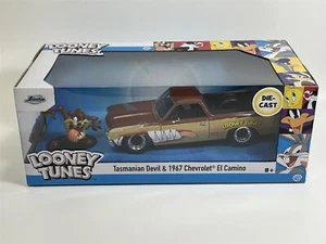 Looney Tunes Tasmanie Diable Et 1967 Chevrolet El Camino 1:24 Jada 253255072 - Picture 1 of 8