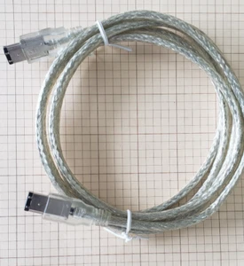 FireWire 6 Pin to 6 Pin Cable IEEE 1394 6P-6P Male-Male 6M/6M up to 400Mbps - Afbeelding 1 van 4