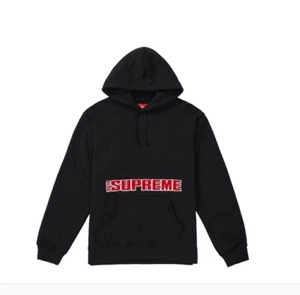 Authentic Supreme Blockbuster Hooded Sweatshirt Black Size XL SS19 SW87 New - Picture 1 of 5