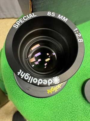 Проецирующая насадка Dedolight DP1 с объективом 85 мм - обрамляющий затвор - гобо - НОВАЯ - Изображение 1 из 4