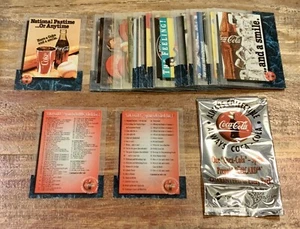1995 Coca-Cola Sprint Premier Phone Cards Cels 50 Card Complete Trading Set Mint - Picture 1 of 2