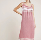 Anthropologie Red Sundress Coverup Dress Xs/S