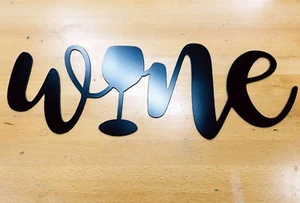 Letrero de vino metal arte de pared corte plasma decoración del hogar idea de regalo - Imagen 1 de 1