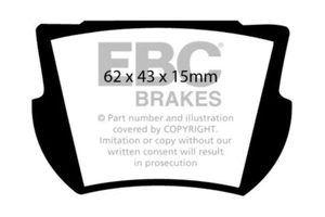 Pastillas de freno traseras EBC Greenstuff para Lotus Elan 2+2 1.6 (67 > 71) - Imagen 1 de 1