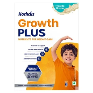Horlicks Growth Plus - Nutrients for Height Gain - Vanilla - 400g f/s - Foto 1 di 7