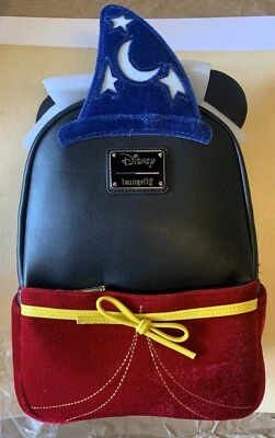 NUEVO Bolso Mochila Loungefly Disney Mickey Mouse Hechicero Figura Iluminado Mini Foto 1 de 3