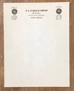 General Electric Letterhead Stationary Antique Original W.H. Stanley & Co. GE - Picture 1 of 7