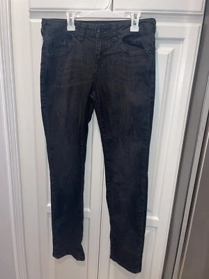 Pantalones de mezclilla negros True Religion Geno relajados ajustados para niñas talla 14 Foto 1 de 4