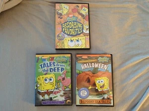 Nickelodeon SPONGEBOB SQUAREPANTS 3 DVD Lot From the Deep/Halloween/Absorbing - Picture 1 of 8
