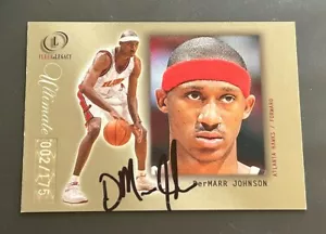 Dermarr Johnson 2000 Fleer Legacy Ultimate #/175 Rookie Signed Autograph RC TTM - Picture 1 of 3