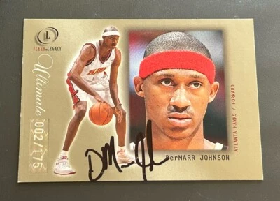 Dermarr Johnson 2000 Fleer Legacy Ultimate No/175 дебютант с автографом RC TTM - Изображение 1 из 3