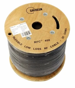 Cable Shireen de baja pérdida RFC400 50 ohmios, grado LMR400 por pie en incrementos de 10 pies - Imagen 1 de 1