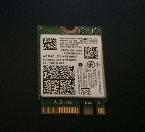 intel 7260 7260ngw ac ngff IBM Lonovo Wireless wifi 04X6007 bt wireless card - Picture 1 of 2