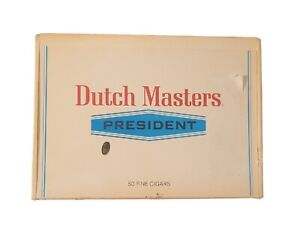 Vintage Dutch Masters President Cigar Box 50 Fine Cigars EMPTY Cigar Box