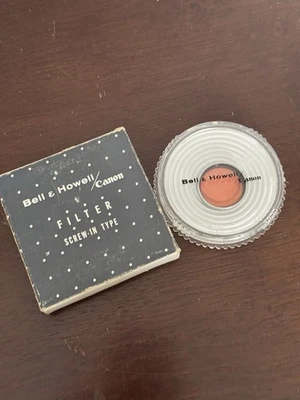 Camera Filter Vintage Bell & Howell Canon  27mm #85 Screw-In & Box/Instructions - Image 1 of 4