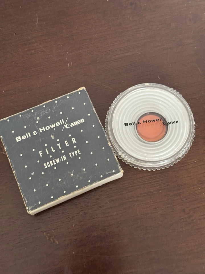 Camera Filter Vintage Bell & Howell Canon  27mm #85 Screw-In & Box/Instructions - Image 1 of 4