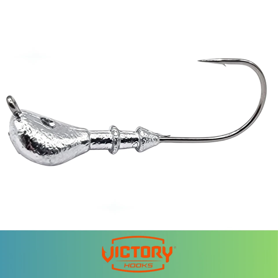 Señuelo de pesca de lubina sin malezas Arky Arkie gancho de victoria sin pintar paquete de 50 nuevo Foto 1 de 1