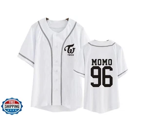 FUJUTANG Twice Baseball Trikot Tzuyu Mina Momo Sana Dahyun Chaeyoung V-Ausschnitt H - Bild 1 von 4