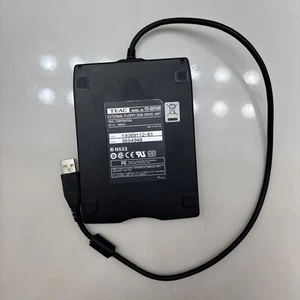 Teac 1.44MB External USB Black Floppy Disk Disc Drive Model # FD-05PUW - Picture 1 of 6