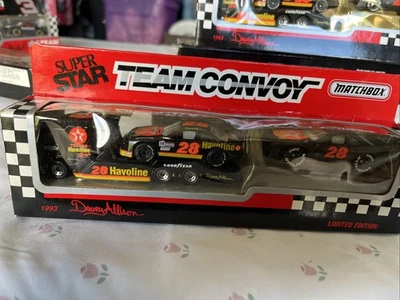 matchbox team convoy davey allison havoline #28 nascar limited edition 1993 new  - Image 1 of 4