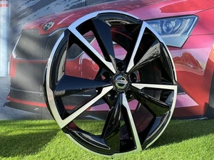 4X 18 Inch 5X114.3 Nissan Qashqai Style Schwarz Poliert Räder : Passend Für Juke - Bild 1 von 9