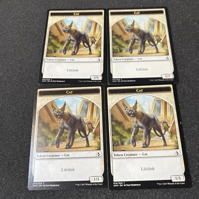 Cat Token 016/025 Magic The Gathering Mtg Amonkhet Card 4 - Image 1 of 4