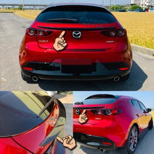 Fit Mazda 3 4th BP Hatchback OE Type Carbon Fiber Rear Middle Trunk Spoiler 2019 - Bild 1 von 8