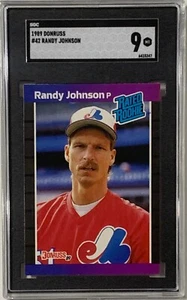 SGC 9 RANDY JOHNSON ROOKIE 1989 DONRUSS CARD MONTREAL EXPOS SEATTLE MARINERS RC - Picture 1 of 2