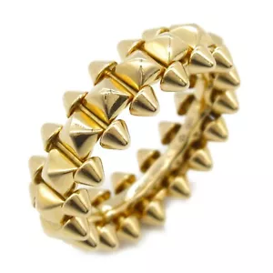 CARTIER Crash de Cartier MM Ring 18KPG Pink Rose Gold Used women US size 6.25#53 - Picture 1 of 8