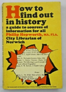 How to find out in History by Philip Hepworth 1967 Pergamon Press paperback - Picture 1 of 8
