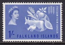 FALKLAND ISLANDS 1963 QEII Freedom from Hunger 1/- Blue SG 211 MH/*