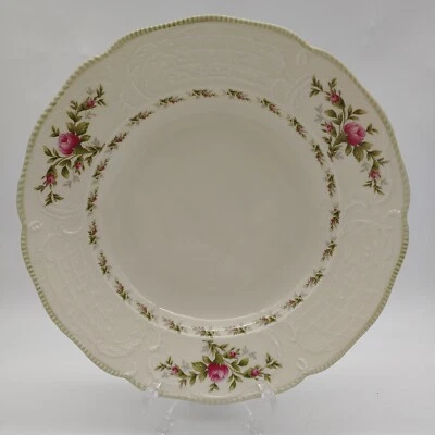Tigela de sopa para salada Rosenthal Selb Alemanha Sanssouci 10 rosas design padrão dos EUA 9" - Imagem 1 de 4