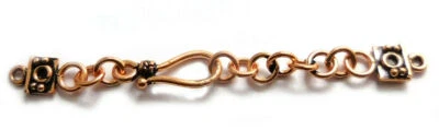 2 Set Extender Toggle Clasp 1 Strand Antique Copper Jewelry Making vz-215 - Image 1 of 3
