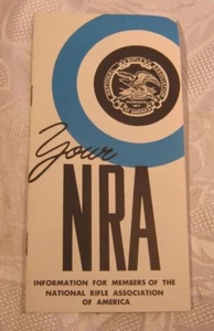 Folleto de colección de la Asociación Nacional de Rifles de la NRA - Imagen 1 de 1