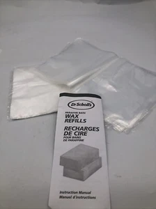Dr. Scholls Paraffin Wax Refills 59 Clear Disposable Liners - Picture 1 of 3