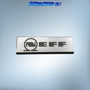 NEFF 37x11mm Emblem brushed Sticker Badge Decal Aufkleber Logo fridge dishwasher
