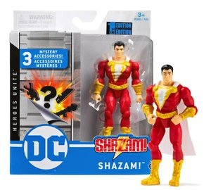 DC Heroes Unite Shazam! 4" Action Figure with 3 Mystery Accessories Mint in Box - Picture 1 of 1