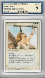 1994 MTG Revised 3rd Edition Serra Angel Graded FCGS 9 MINT - Picture 1 of 2