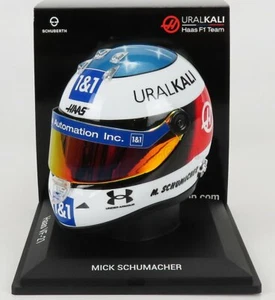 1/4 MINI HELMET - SCHUBERTH HELMET - F1 CASCO HELMET TEAM HAAS MKS-MH-4-2021-SPA - Foto 1 di 1