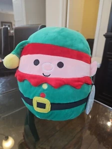 Kellytoy Squishmallows Christmas Elliot the Elf 8" Tall Super Soft Plush Toy NWT - Picture 1 of 2