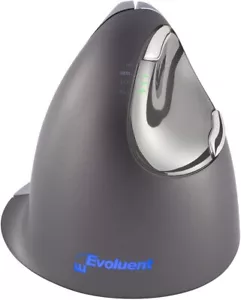 Evoluent VM4L Silver/Black 1 x Wheel USB Wired Laser Vertical Mouse Left Handed - Picture 1 of 5