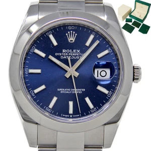 Rolex NEW Datejust 41mm 126300 Steel Oyster Blue *BOX/WARRANTY CARD 2023 #2073-1 - Picture 1 of 6