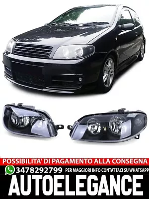1838 Fari Nero Destro Sinistro adatti per FIAT Punto 03-05 - Immagine 1 di 4